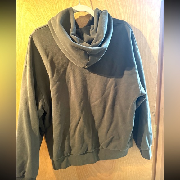 Pangaia Olive Green Sweatshirt Relaxed Fit Cotton - Picture 2 of 4